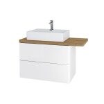 Mereo Siena, kúpeľňová skrinka 100 cm, biela lesk CN412S