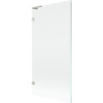 MEXEN/S - Lunar L vaňová zástena FIX 90 x 150, transparent, nikel kartáčovaný 897L-090-000-97-00