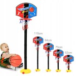 Basketbalový set Foxbuy BASKETBALOVÝ KOŠÍK 115CM NASTAVITEĽNÝ S LOPTOU