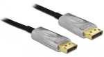 DeLock Aktívny optický kábel DisplayPort 1.4 čierna / Prepojovací kábel / 8K / 25 m / 32,4 Gbit / s / HDCP (85888)