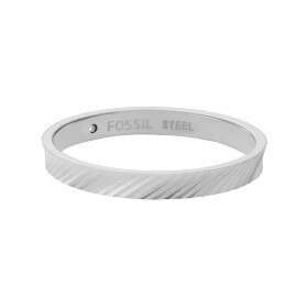 Fossil Moderný oceľový prsteň Harlow JF04757040 52 mm