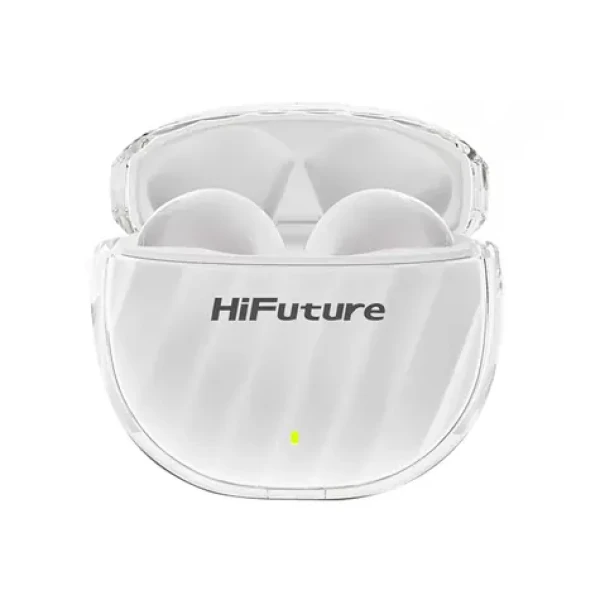 HiFuture FlyBuds 3 biela / bezdrôtové slúchadlá / mikrofón / ENC / IPX5 / Bluetooth 5.3 (FlyBuds 3 (white))