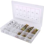 Sortiment závitových nitov, oceľ a hliník, M3x9mm-M10x21mm, 300 ks KS Tools 970.0630; 970.0630