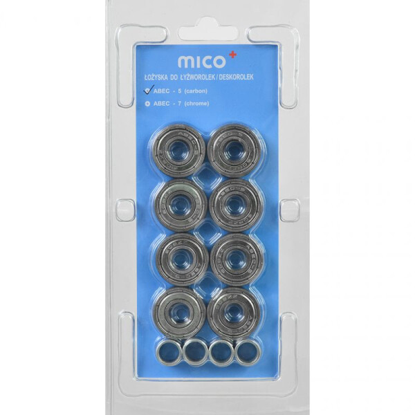 Uhlíkové ložiská MICO ABEC-5 /8 ks/ NEPLATÍ