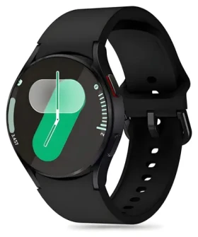Tech-Protect Silicone Strap čierna / Remienok / pre Samsung Galaxy Watch 4/5/5 Pro/6/7/FE / silikónový
