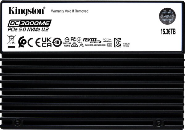 Kingston DC3000ME 15.36TB U.2 PCI-E x4 Gen 5.0 NVMe (SEDC3000ME/15T3)