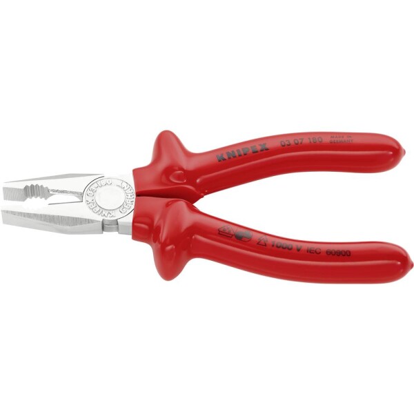 Knipex 03 07 180 VDE kombinované kliešte 180 mm DIN ISO 5746, DIN EN 60900; 03 07 180