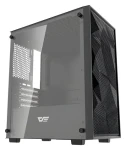 DarkFlash M305 Mesh čierna / mATX / bez ventilátorov / 3x USB-A / priehľadná bočnica / bez zdroja (M305 Mesh_Black)