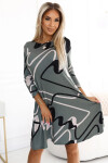 Dámske šaty 576-1 - NUMOCO Zelená 2XL/3XL