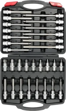 YATO Bity sada HEX 1/2" / Bity / 30 ks / H5-H19 / CrV oceľ (YT-77540)