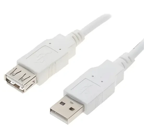 Logo biela / Predlžovací kábel USB 2.0 / USB-A samec - USB-A samica / 0,3 m (40610)