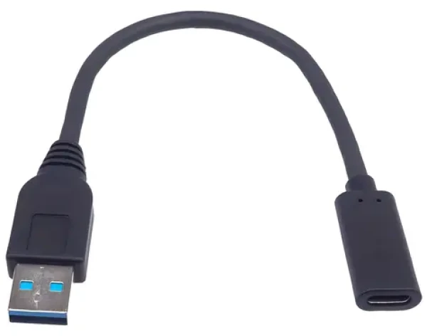 PremiumCord / Redukcia USB / USB-A (M) - USB-C (F) / USB 3.2 Gen 2 / 10 Gbps / 60 W / 20 cm (kur31-17)
