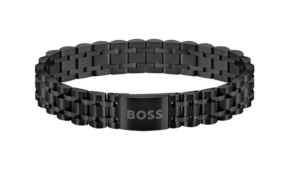 Hugo Boss Elegantný čierny náramok pre mužov Owan 1580646