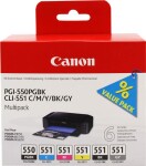 Canon Tonere PGI-550/CLI-551 / 6496B005 (cyan, magenta, yellow, black, gray)