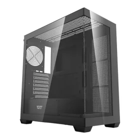 DarkFlash DS900 čierna / ATX / bez vetrákov / 2x USB-A / priehľadná bočnica / bez zdroja (4710343797913)