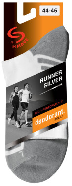 Ponožky RUNNER D.SILVER - JJW INMOVE MODRÁ + ČERNÁ 38-40