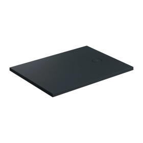 OMNIRES - Sprchová vanička AQUAROCK kompozit, protišmyková, obdĺžniková 80 x 120 cm, čierna láva AQUAROCK80-120BLV