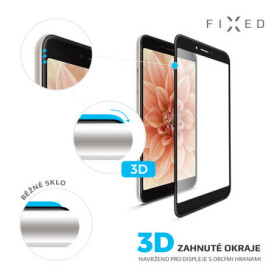 FIXED 3D Full-Cover Ochranné tvrdené sklo pre Apple iPhone SE 2020 amp; 7 amp; 8 čierna / cez celý displej / 0.33 mm (FIXG3D-100-033BK)