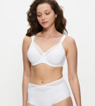 TRUE SHAPE SENSATION - Minimalizačná podprsenka: zoštíhľujúci džersej s jedným košíčkom Triumph WHITE 75F