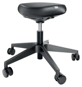 Leitz Ergo čierna / Ergonomická stolička / kolieska 360° / nosnosť 110 kg / výška 47-60 cm (65780095)