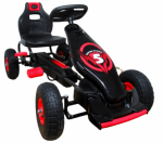 Mamido Go-kart G8 v červenom prevedení, detský go-kart s nafukovacími kolesami