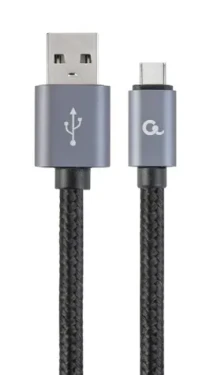 Gembird CCB-MUSB2B-AMCM-6 USB-C kábel 1.8 m šedá / USB 2.0 A (M) - USB-C (M) (CCB-MUSB2B-AMCM-6)