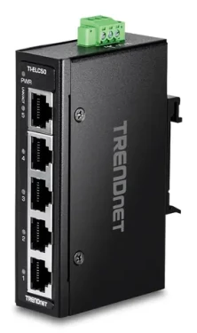 Trendnet TI-ELC50 / Switch / 5- Port 10/100 Mbps / DIN lišta / -40 až 75 °C (TI-ELC50)