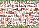 EUROGRAPHICS Puzzle Vianočné mačky