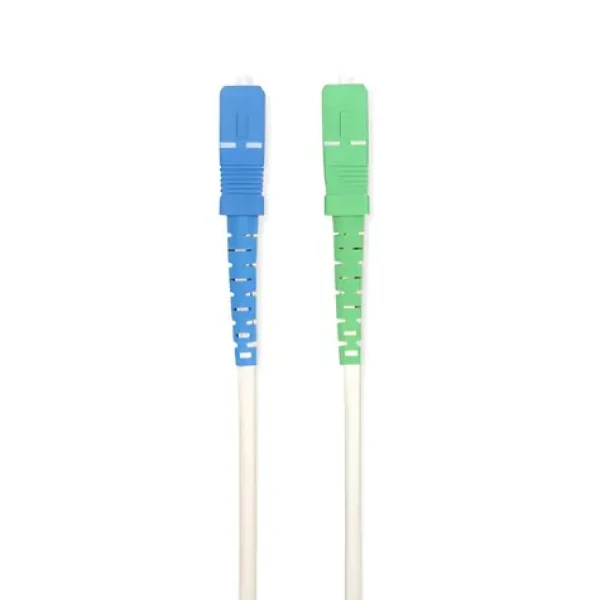 Nedis SC/ APC - SC/UPC biela / Optický patch kábel / Jednovidové vlákno / 100 Gbps / 6 m (CCGB89610WT60)