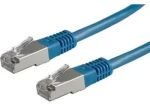 DATACOM Patch kábel S/FTP Cat6 modrý, 0,5 m / Patch kábel / RJ45-RJ45 (H6GLG00K5B)