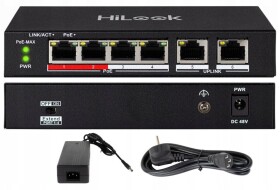 Hikvision Komutatorius 6 prievadų HiLook NS-0106P-35