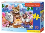 Castorland 070107 Puzzle Mačiatka s kvetinami