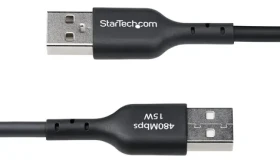 StarTech USB-A na USB-C čierna / Kábel / USB 2.0 / rýchlonabíjanie / 3 m (USB2AC3MNC)