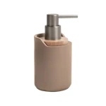 SPIRELLA SYBELLA dávkovač mydla cappuccino / polyresin / drevo / 300 ml