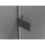 MEXEN/S - Lunar-F L sprchový kút skladacie dvere ľavá 85 x 70, transparent, grafit metal 836L-085-070-95-00-L