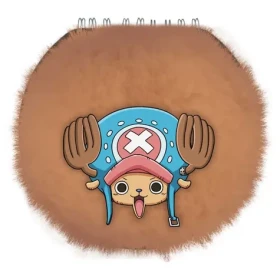 PYRAMÍD Plyšový okrúhly blok Chopper / One Piece / Svetlo modrá, ružová (SR2510254EPM)