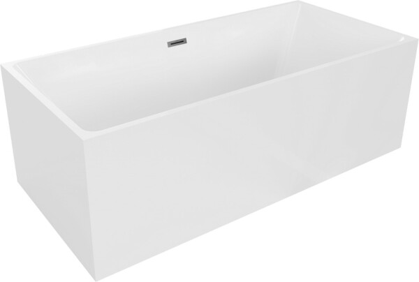 MEXEN/S - Nita vaňa voľne stojaca 170 x 80, biela, sifón a prepad grafit metal 52091708000-95