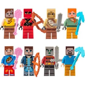 Figúrky na tortu 8 ks Minecraft 4,5 cm - Cakesicq - Cakesicq