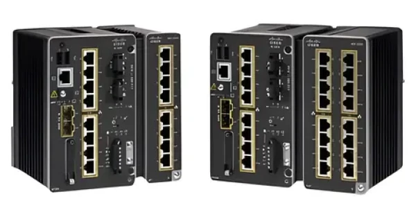Cisco Catalyst IE3300 / Switch / 8x GbE RJ-45 / 2x GbE SFP / Modulárny (IE-3300-8T2S-A)