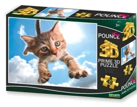 Prime 3D Puzzle Skákajúca mačka Sparkles