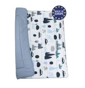 Bomimi HRACIA deka 120x120, bavlna, obojstranná autíčka, modrá (BO2302BLU001)
