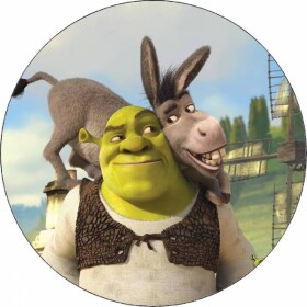 Jedlý papier Shrek a oslik 19,5 cm - Pictu Hap - Pictu Hap