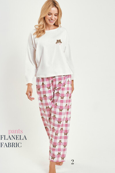 3441 DÁMSKE DLHÉ PYŽAMO ASTRID S-XL tmavě modrá S