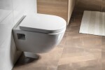AQUALINE - Závesné WC Nera s podomietkovou nádržkou do sadrokartónu a tlačidlom Geberit, biela WC-SADA-16