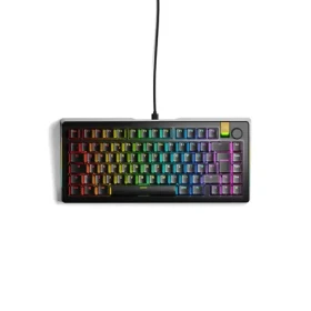 Glorious GMMK 3 Pro HE 75% - Fox HE (ISO UK) čierna / herná 75% TKL / USB-C / ISO (UK) layout / Fox HE / RGB / 1.4m (GLO-KB-GMMK3-PRO-75-PB-HE-W-BLK-UK)