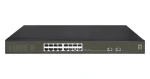 LevelOne Hilbert GES-2118P / Switch / Managed / 16x GE PoE+ / 2x SFP / 230W PoE / 19" (GES-2118P)