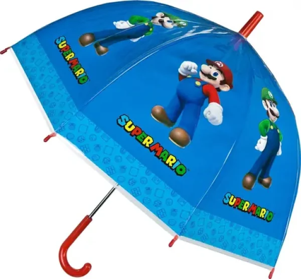 Super Mario dáždnik priehľadný / Dáždnik / manuálne otváranie (SUMB7202)