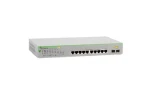 Allied Telesis Gigabit WebSmart switch 8- Port PoE+ / Switch / 8x Gigabit PoE+ / 2x SFP uplink / Managed L2 (AT-GS950/10PS V2-50)