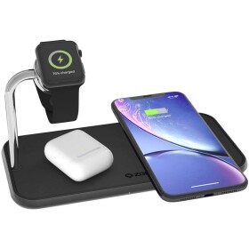 ZENS bezdrôtová indukčná nabíjačka 2000 mA Dual qi Apple-Watch ZEDC05B Výstup Qi štandard čierna; ZEDC05B