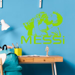 Veselá Stena Samolepka Lionel Messi pohár Farba: béžová, Veľkosť: 100 x 75 cm